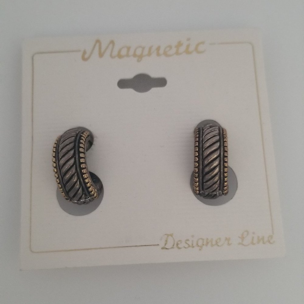 Vintage Magnetic Hoop Huggie Fashion Clip Earrings
